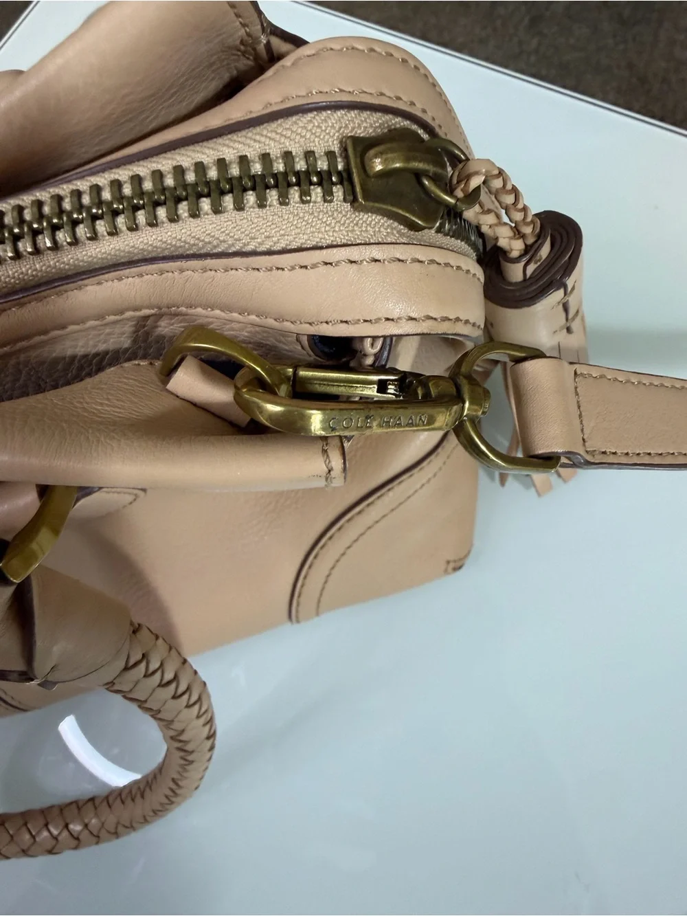 Cole Haan structured beige